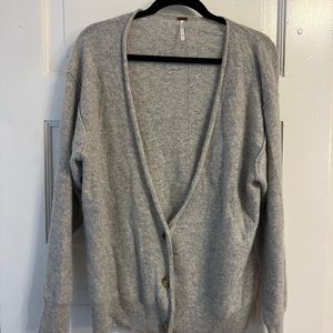 Free people school boy cashmere cardigan